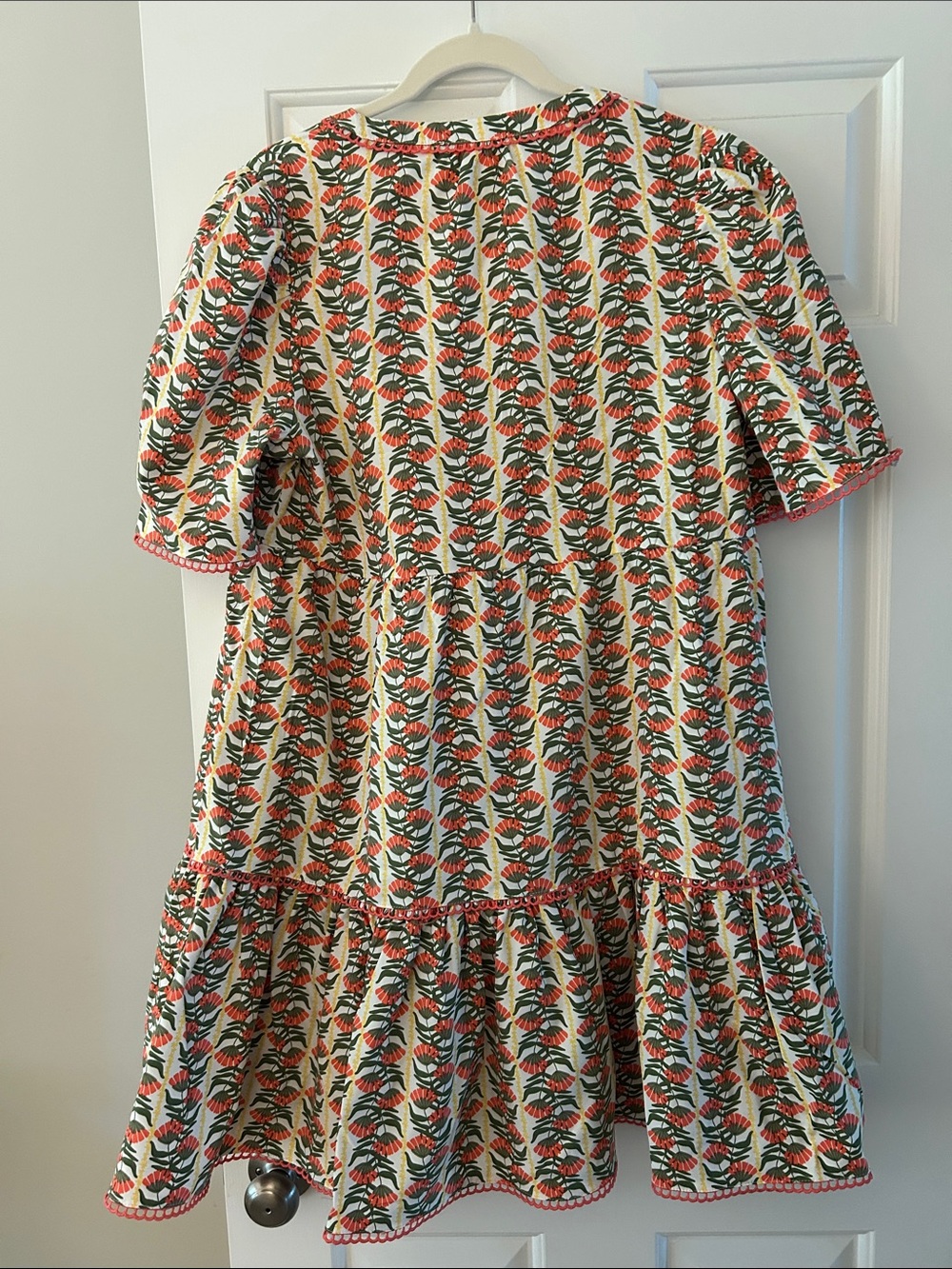 Mary Square Botanical Print Tiered Dress NWT - Picture 2 of 4